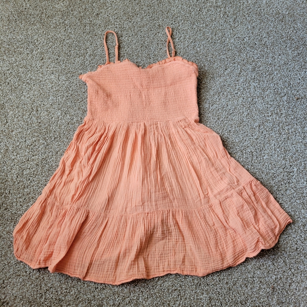 Anthropologie Flowy Coral Womens Blouse Top Size Medium - Picture 5 of 16